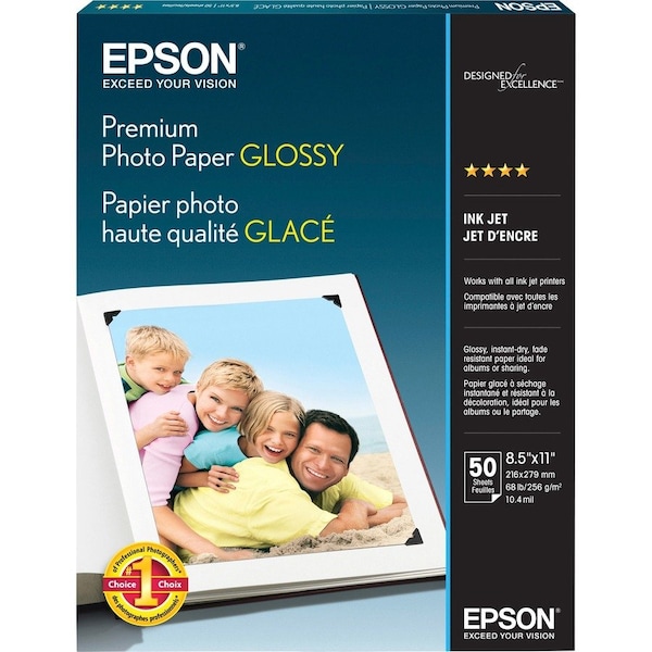 Epson Paper, Photo, 8.5X11, Gloss We Pk EPSS041667 - main